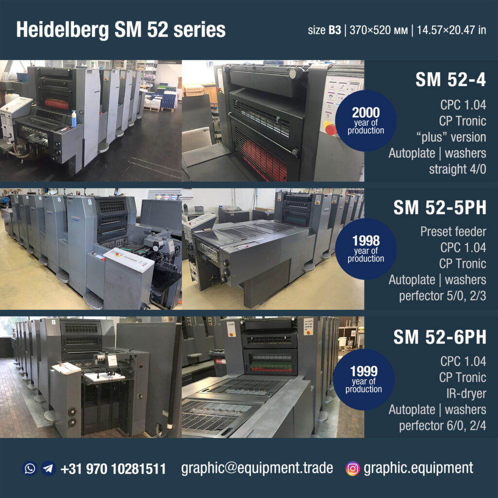 Heidelberg SM 52-4; SM 52-5; SM 52-6