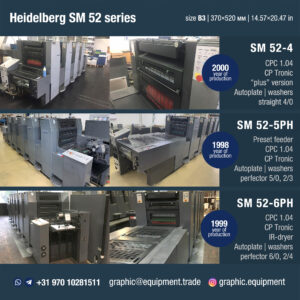 Heidelberg SM 52-4; SM 52-5; SM 52-6