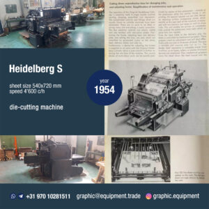 Heidelberg S (54x72 cm), die-cutting