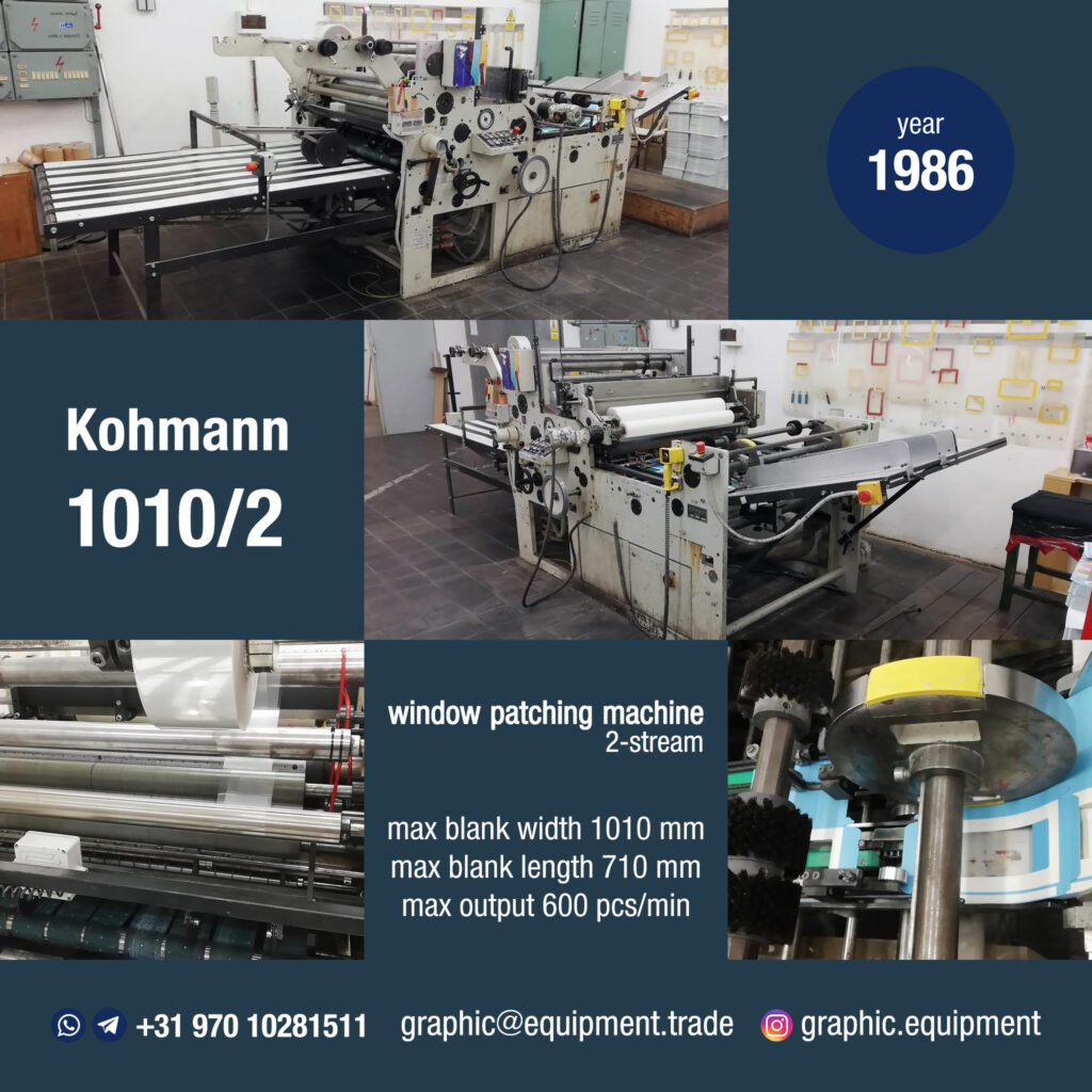 Kohmann 1010/2 (year 1986) Kohmann 1010/2 (year 1986)