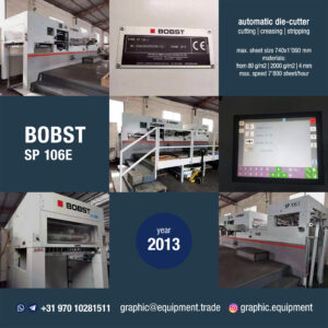 Bobst SP 106 E (year 2013)
