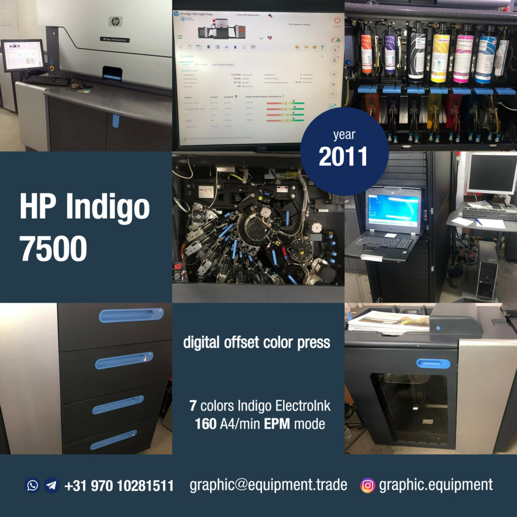 HP Indigo 7500 (year 2011)