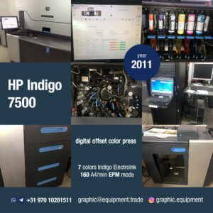 HP Indigo 7500 (year 2011)