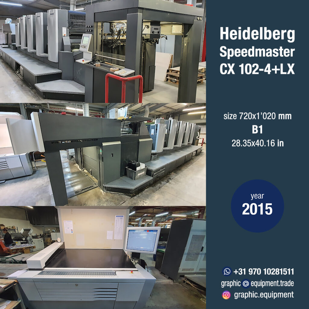 Heidelberg CX 102-4+LX (year 2015)