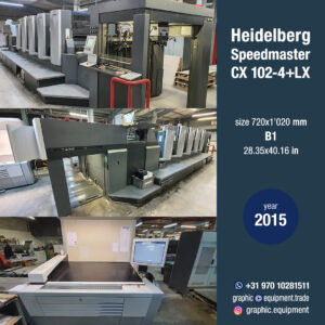 Heidelberg CX 102-4+LX (year 2015)