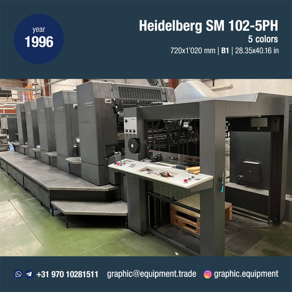 Heidelberg SM 102-5PH (year 1996)