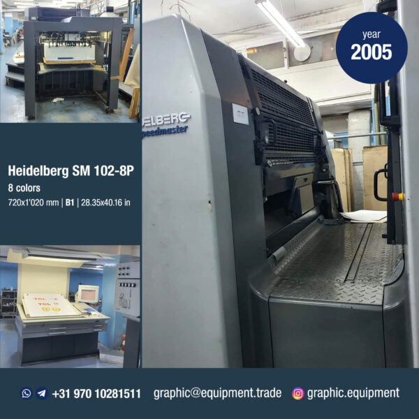 Heidelberg SM 102-8P5 (year 2005)