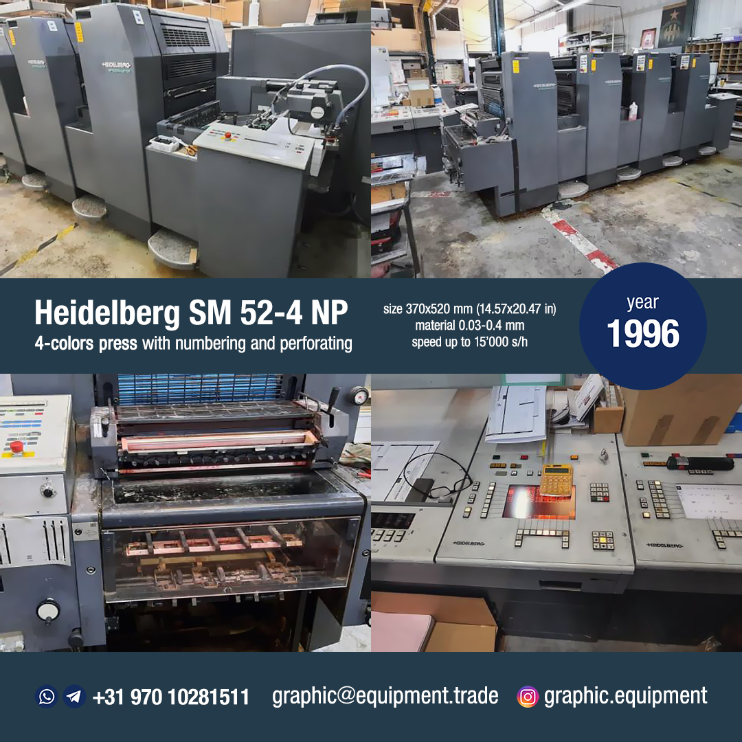 Heidelberg SM 52-4 NP (year 1996)