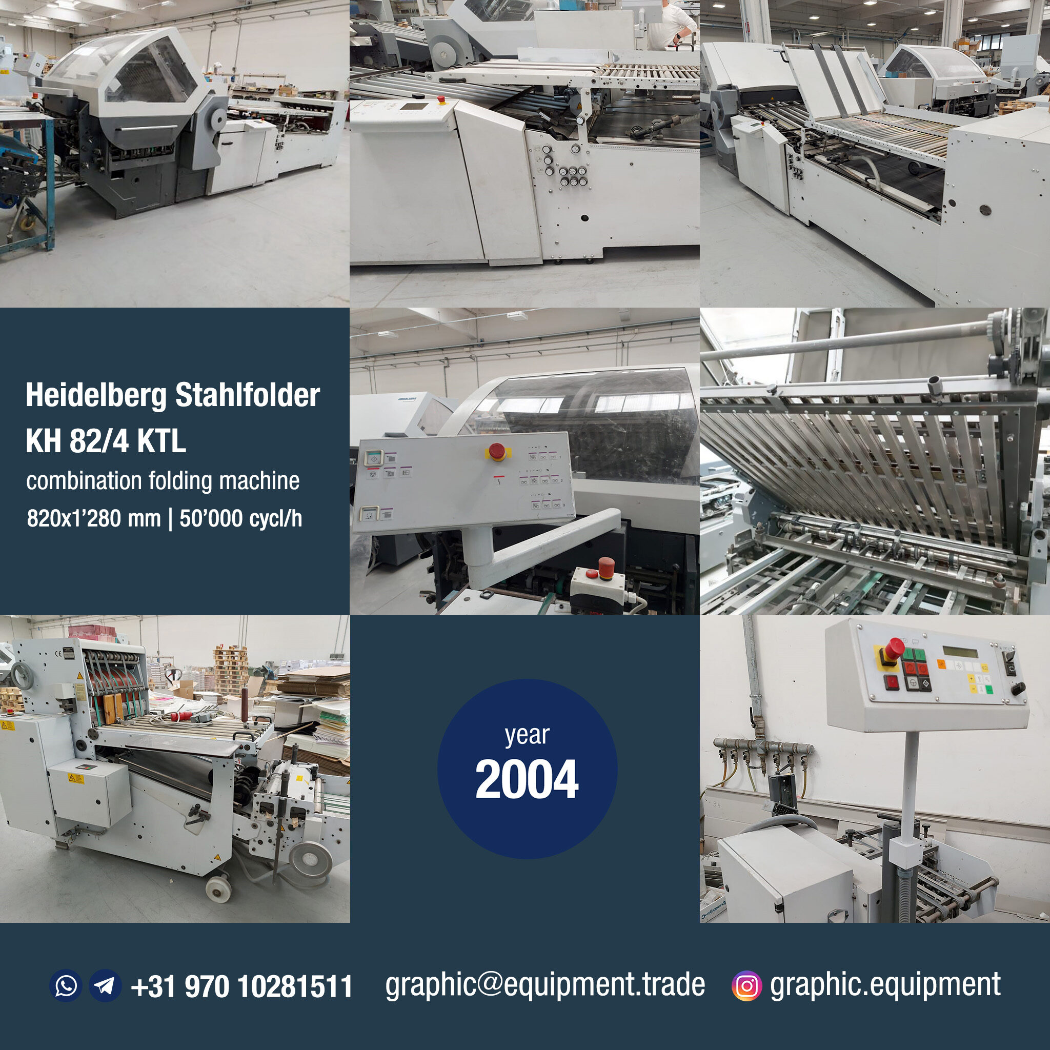 Heidelberg Stahlfolder KH 82/4 KTL (year 2004)