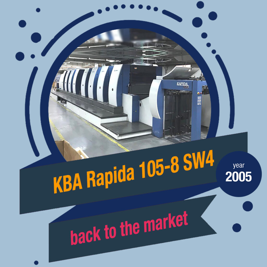 KBA Rapida 105-8 SW4 (year 2005) KBA Rapida 105-8 SW4 (year 2005)