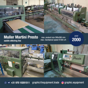 Muller Martini Presto 1550 (year 2000)