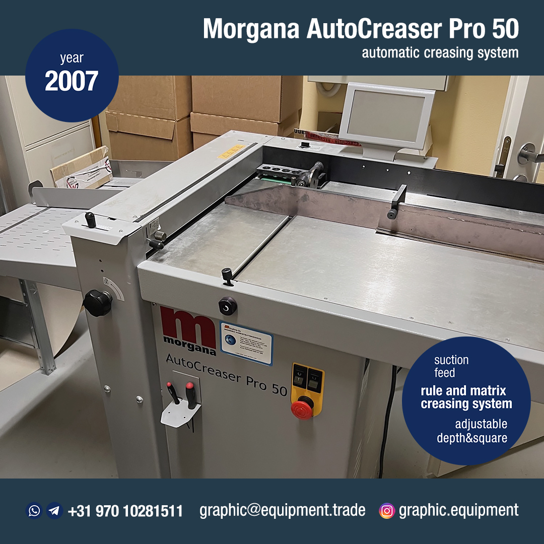 Morgana AutoCreaser Pro 50 (year 2007) Morgana AutoCreaser Pro 50 (year 2007)